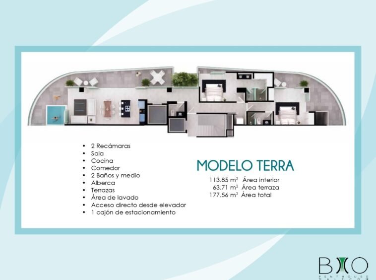 Modelo Terra Bio Penthouse Malecón